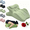 Green, variant on CCCHCY Ergonomic Memory Foam Pillow, 27° Intimacy Couples Pillow,Provides Waist and Neck Support,Multi-Position Support Pillow,Waterproof & Portable with Washable Cover