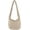 Khaki, variant on Puffy Shoulder Bag Womens Large Capacity Nylon Tote Bag Padded Down Purse Handbag Crescent Crossbody Bag