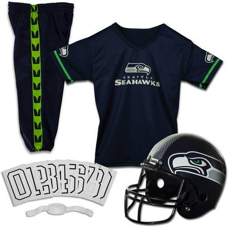 Franklin Sports NFL Seattle Seahawks Youth Licensed Deluxe Uniform Set, Small