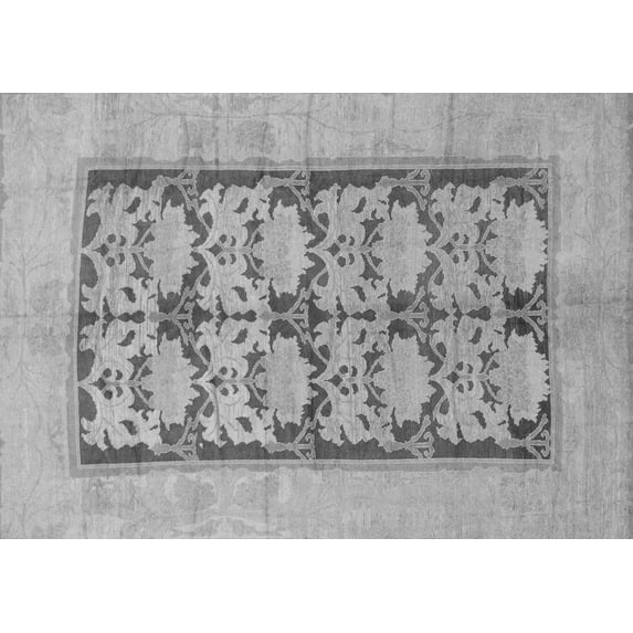 Ahgly Company Indoor Rectangle Abstract Gray Modern Area Rugs, 8' x 10'