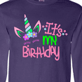 thumbnail image 4 of Inktastic It's My Birthday Unicorn Long Sleeve T-Shirt, 4 of 5