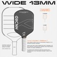 thumbnail image 2 of Phantom 20 Wide 13mm Pickleball Paddle, Japan Raw Carbon Fiber, Consistent Performance | Control Play, With Bag, 2 of 5