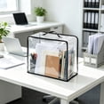 thumbnail image 4 of Tunhigl Clear Clothes Storage Bags, 50L Blanket Storage Containers with Heavy Duty Zipper, Foldable Moving Bags, Closet Organizers for Bedding, Clothing, Comforters, 4 of 6