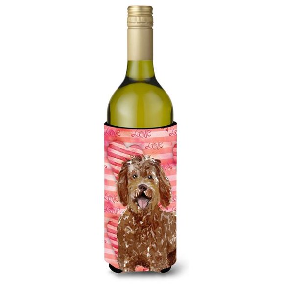 Carolines Treasures CK1763LITERK Love a Labradoodle Wine Bottle Beverge Insulator Hugger