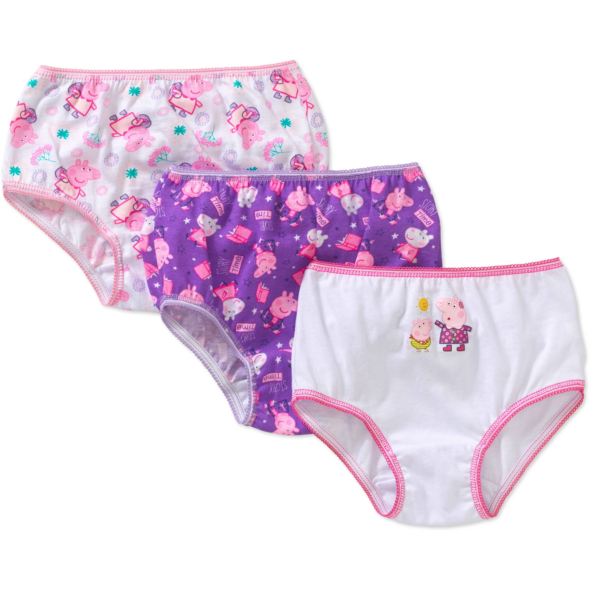 4 6 8 4T Peppa Pig Girls Panties 8-Pack Sizes 2T/3T 