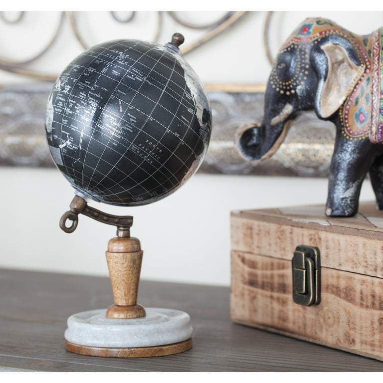 完売品　@g__by__c NOS globe BlackBase style Amazon.com: Black & Silver Globe of the World 12