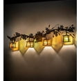 thumbnail image 2 of Meyda Tiffany 72263 Oak Leaf Valley 4 Light 52" Wide Vanity Light - Bronze, 2 of 2