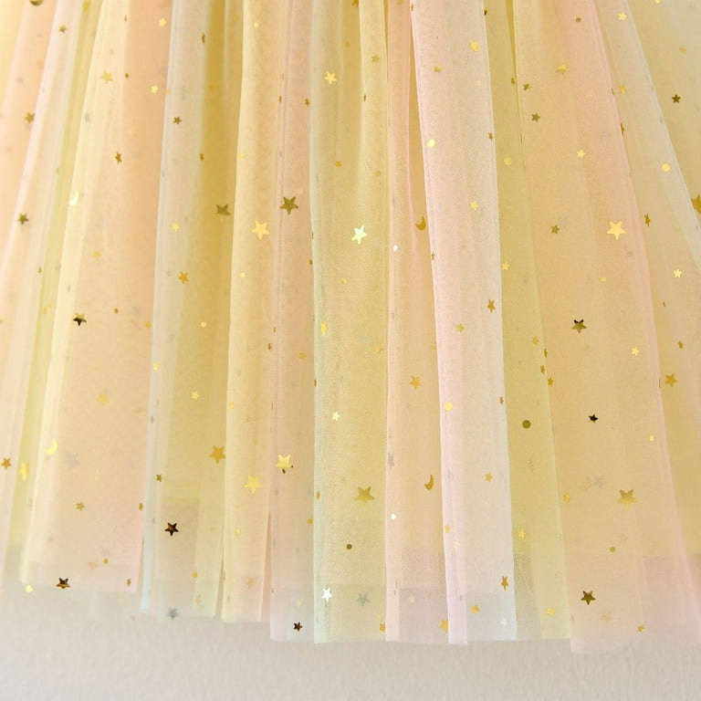 Dress for Toddler Baby Star Sequins Sleeveless Dance Party Dresses Fashion  Dress for Toddler and Baby Girl,Yellow,4-5 Years - Walmart.com