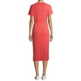 thumbnail image 6 of Time and Tru Women's Knit Midi Dress with Belt, 6 of 6