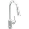 Moen S7208SRS Woodmere High-Arc Kitchen Facuet with Pullout Spray, Available in Various Colors
