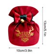 thumbnail image 3 of Fiudx Ofertas relámpago Bolsa navideña de terciopelo con bolsillo para guardar frutas en Nochebuena, 4 unidades, 3 of 7