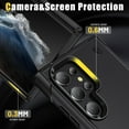thumbnail image 3 of for Samsung Galaxy S22 Ultra Case, Heavy Duty Shockproof Protective Case,Military Grade Protection,Scratch Resistant,Slim Thin Case,with Stand,with Lanyard,Black 6-sam s22u-01, 3 of 14