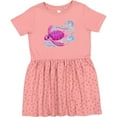 thumbnail image 3 of Inktastic Cute Pink Sea Turtle Girls Toddler Dress, 3 of 5