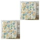 thumbnail image 2 of Cortinas de ducha Monstrate impermeables azules con flores de color agua 180 x 180 cm, 2 of 6