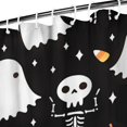 thumbnail image 3 of Halloween Pumpkin Skull Pattern Shower Curtain 72"x72" ,Bathroom Decorative Shower Curtains Set with 12 Hooks,Modern Waterproof Washable Shower Curtain, 3 of 6