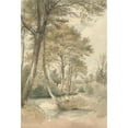 thumbnail image 3 of Henry Edridge 13x18 Black Modern Framed Museum Art Print Titled - Stream with Trees and Cattle Near Bromley Hill, Kent (1807), 3 of 5