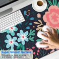 thumbnail image 2 of Long Mouse Pads for Desk,Pioneer Flower Floral Print Pattern Desk Mats on Top Of Desks, Desk Mouse Pad Extra Large with 3mm Non-Slip Base and Stitched Edge for Gaming,Office,Work,Home 47.3"x23.6", 2 of 6