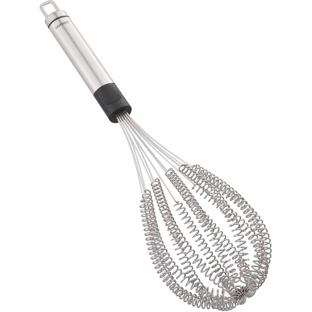 Leifheit Large Speed Quirl Spiral Whisk, Black and Silver