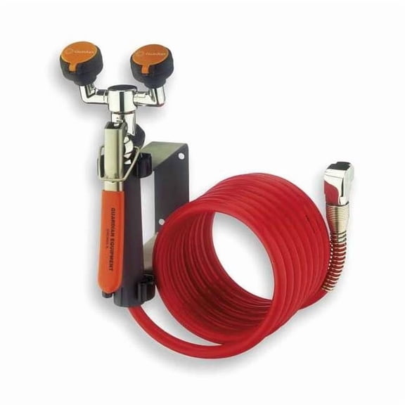 Guardian Equipment Dual Head Drench Hose,Wall Mount,12 ft. G5046