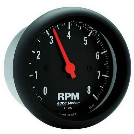 AUTO METER 2698 2IN TACH, 8,000 RPM, IN- DASH, ELEC, Z-SERIES
