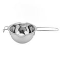 thumbnail image 2 of 304 Stainless Steel Chocolate Melting Pot, Chocolate Boiler Pot Long Handle 500 ML Front Hook  for Candy Candle Making, 2 of 7