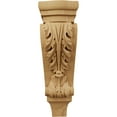 thumbnail image 2 of Ekena Millwork 5 1/8"W x 3 3/8"D x 15 1/2"H Medium Acanthus Pilaster Wood Corbel, Cherry, 2 of 4