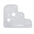 thumbnail image 3 of Leather Positioning Tool Round Corner Stitching Ruler Clear Auxiliary Sewing Stencil Tool Acrylic Circle Template for Quilting Handwork 3.38mm, 3 of 9