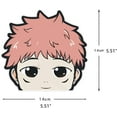 thumbnail image 3 of 4 Pcs 5.11" Jujutsu Kaisen Anime Cartoon Character Vinyl Decal Sticker of Gojo Satoru Yuji, Megumi Ryomen for Car Window Door Bumper Laptop Water Bottle Motorcycle Tablet Cellphone Decoration, 3 of 8