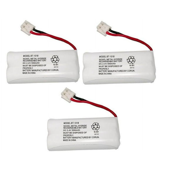 Genuine Uniden BT-1018 BBTG0743101 Rechargeable Cordless Handset Phone Battery (3-Pack)