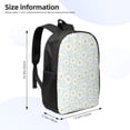 thumbnail image 2 of Uemuo Daisies Flowers Printed Durable 17-inch Student Backpack - Lightweight, Waterproof, Adjustable Straps, Ideal for School, Work, Travel, 2 of 5