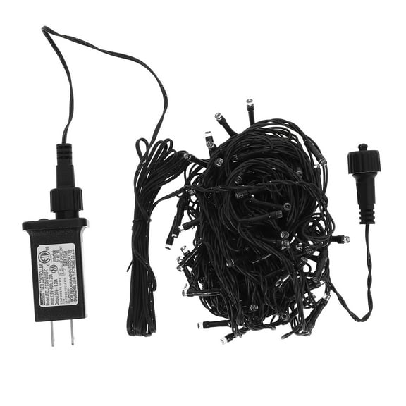 Homoyoyo LED Christmas String Lights with Black Wire, Multicolor Flashing Modes for Holiday Decoration Indoor Outdoor