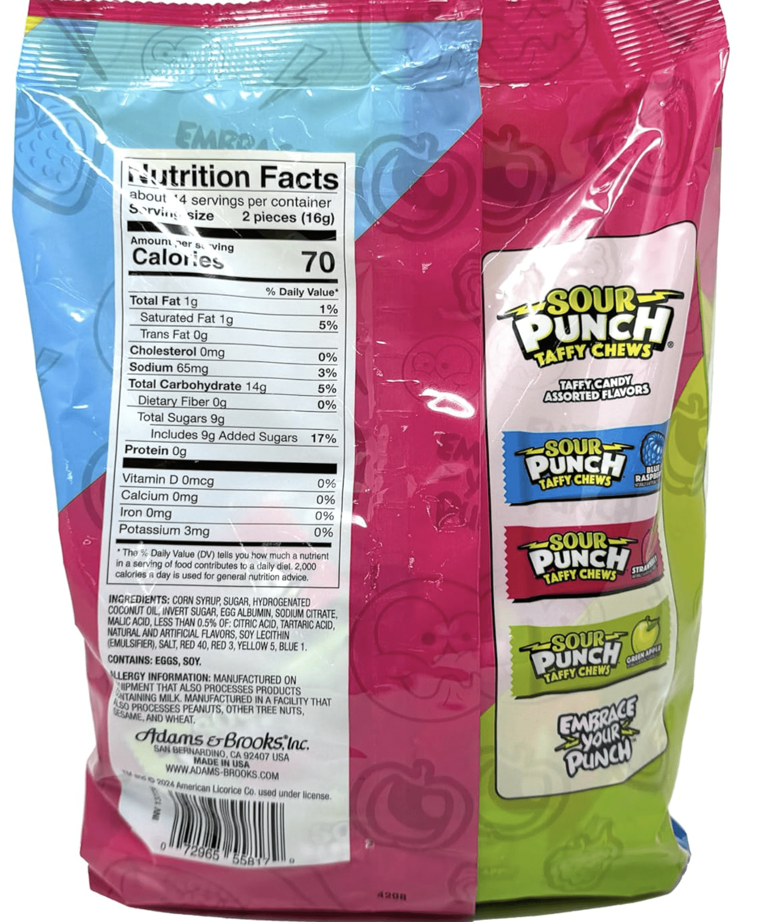 Sour Punch Taffy Chews
