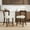Walnut Finish + Beige Cushion, variant on GDF Studio 25.5" Upholstered Counter Height Bar Stools, Open Back, Wood Frame, Dark Brown+Beige, Set of 2