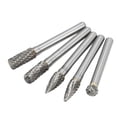 thumbnail image 4 of Brocas Para Amoladora De Troquel, Rebabas De Corte De Carburo, Limas, Brocas Para Tallar Madera, Brocas Para Tallar Metal, Juego De Rebabas, 5 Unids/set(ACDFG), 4 of 5