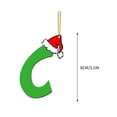 thumbnail image 2 of Hallazgos de Ganga Letras Acrílicas Navideñas Adornos de Letras Navideñas Decoraciones Acrílicas Adornos Colgantes para Árbol de Navidad Xihbxyly, 2 of 2