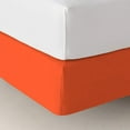 thumbnail image 6 of DNG Creations 1 Piece Box Spring Cover 100% Egyptian Cotton Wrap Around 4 Sides for Hotel & Home, Fits Box Springs up to 12 Inch Deep Pocket ( Solid Orange - Olympic Queen ), 6 of 7