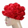 thumbnail image 3 of Gorro De Natación Floral 3D, Gorro De Baño Elástico De Apagado Rápido, Agradable Para La Piel, Adecuado Para Adultos Y Niños, Para Mujeres Y Niños, 3 of 7