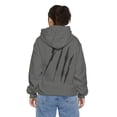 thumbnail image 4 of Effete Feline Claw Marks Scratch Unisex Garment-Dyed Hoodie, 4 of 9