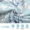 thumbnail image 3 of Nautical Anchor Compass Blanket Gifts for Boys Women Girls, Ocean Marine Themed Decoration for Home Bedroom Living Room Sofa, Super Soft Smooth Lightweight Throw Blankets Blue Twin 60"x80", 3 of 6