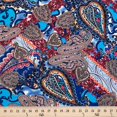 thumbnail image 2 of ITY Fabric Paisley Maize (10-3) Print Polyester Lycra Knit Jersey 2 Way Spandex Stretch 58" Wide, 2 of 3