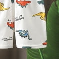thumbnail image 5 of KPOPLK Summer Toddler Boys Shorts Boy Cotton Casual Shorts Elastic Waist Lounge Shorts with Pockets Size 3-4 Years,White, 5 of 7