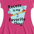 thumbnail image 3 of Dr. Seuss - Recess Is My Favorite Thing - Toddler And Youth Girls Fit And Flare Dress, 3 of 5