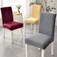 thumbnail image 3 of Funda de silla con respaldo integrado, funda de silla de comedor antiincrustante para el hogar, funda de cojín de asiento universal, funda de taburete, 3 of 3