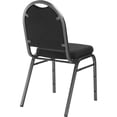 thumbnail image 3 of NPS 9200 Series 35" Metal and Fabric Stack Chair in Ebony Black/Silvervein, 3 of 5