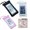 Pink+Black, variant on EASTIN 2 PCS Universal Smartphone Waterproof Sealed Bag for Swimming Waterproof Transparent Mobile Phone Case Underwater Protective Case for 3.5 to 6.2 Inch Screen White and Black