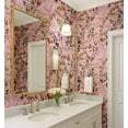 thumbnail image 4 of S4Sassy Peel & Stick Vinyl Wallpaper, Watercolor Floral Print Wallpaper Contact Paper Waterproof - Pink, 25"X 120", Removable Wall Covering For Home Decor In Living Areas, Renter Spaces, Cabinets, 4 of 9