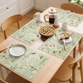 thumbnail image 5 of Vintage Botanical Placemats Set of 8 Summer Birds Spring Floral Pastoral Place Mats Indoor Wipeable Table Mats Washable Cloth Dining Table Placemats for Kitchen Holiday Party Home Decor 13x19 Inch, 5 of 9