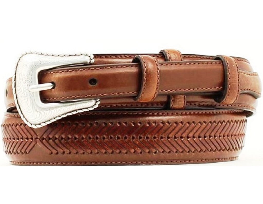 Mens Star Brown Ranger Nocona Belt Co
