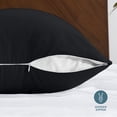 thumbnail image 6 of Bare Home Body Pillowcase - Zipper Closure - Ultra Soft - Double Brushed - Black, 6 of 7