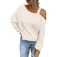 thumbnail image 2 of Blouses for Women Dressy Casual Women's O-neck 3/4 Sleeve Cute Print Shirt Outerwear, 2 of 6